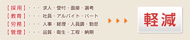 業務負担の軽減につながります